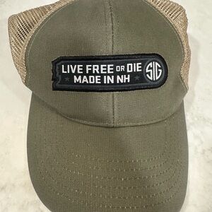 Olive Green Sig Sauer Mesh Cap with Patch
